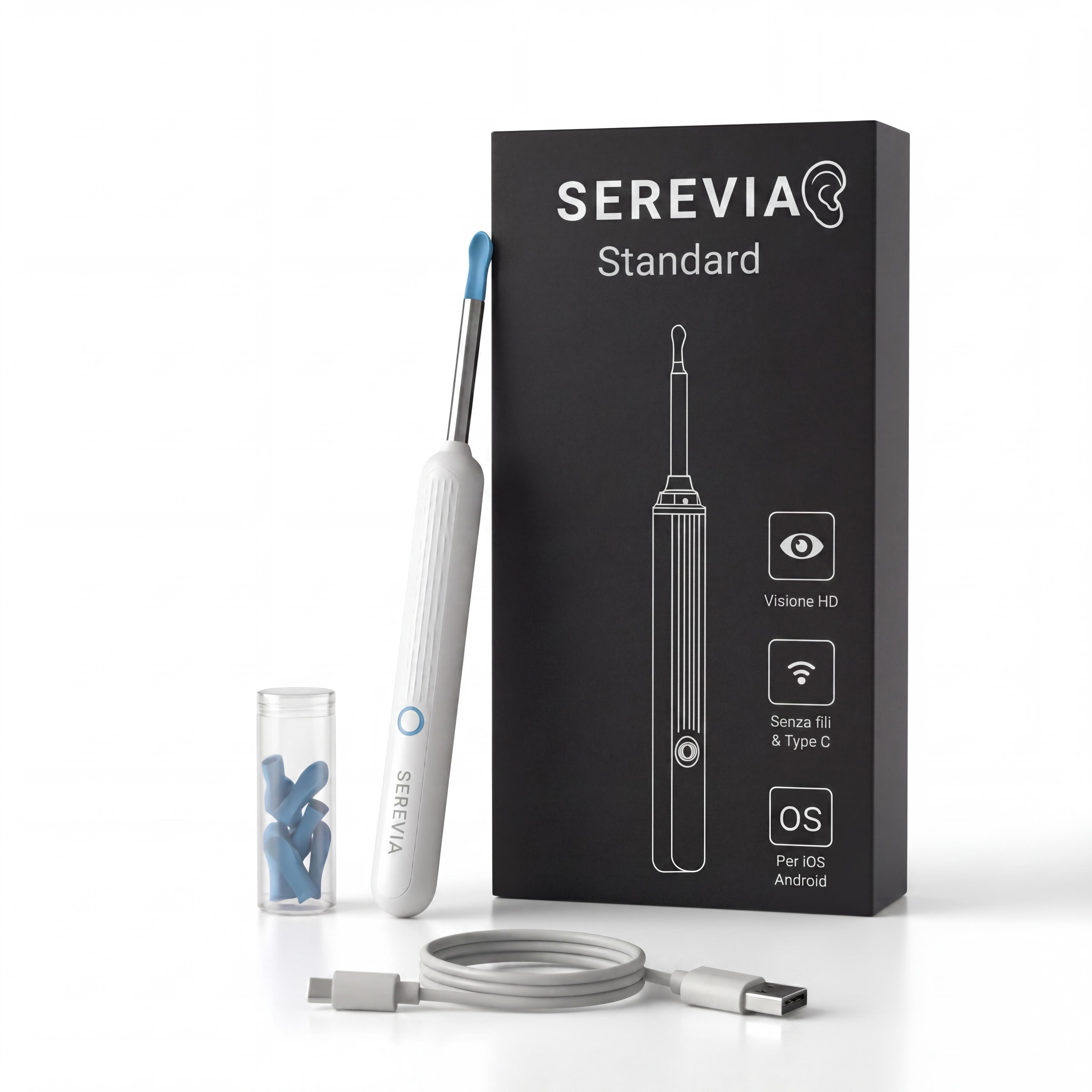 Serevia™ – Pulizia auricolare slim con tecnologia avanzata