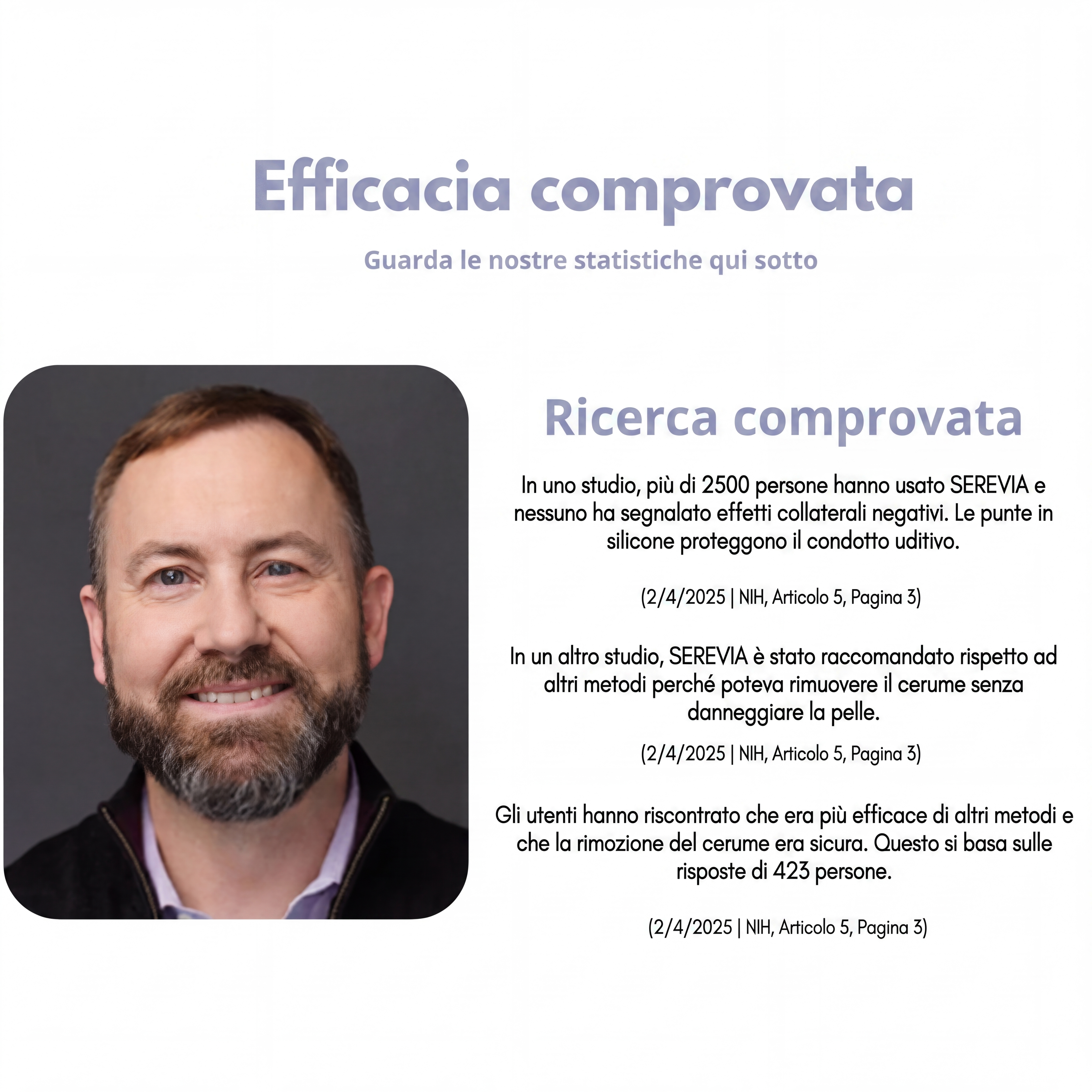 Serevia™ – Pulizia auricolare slim con tecnologia avanzata