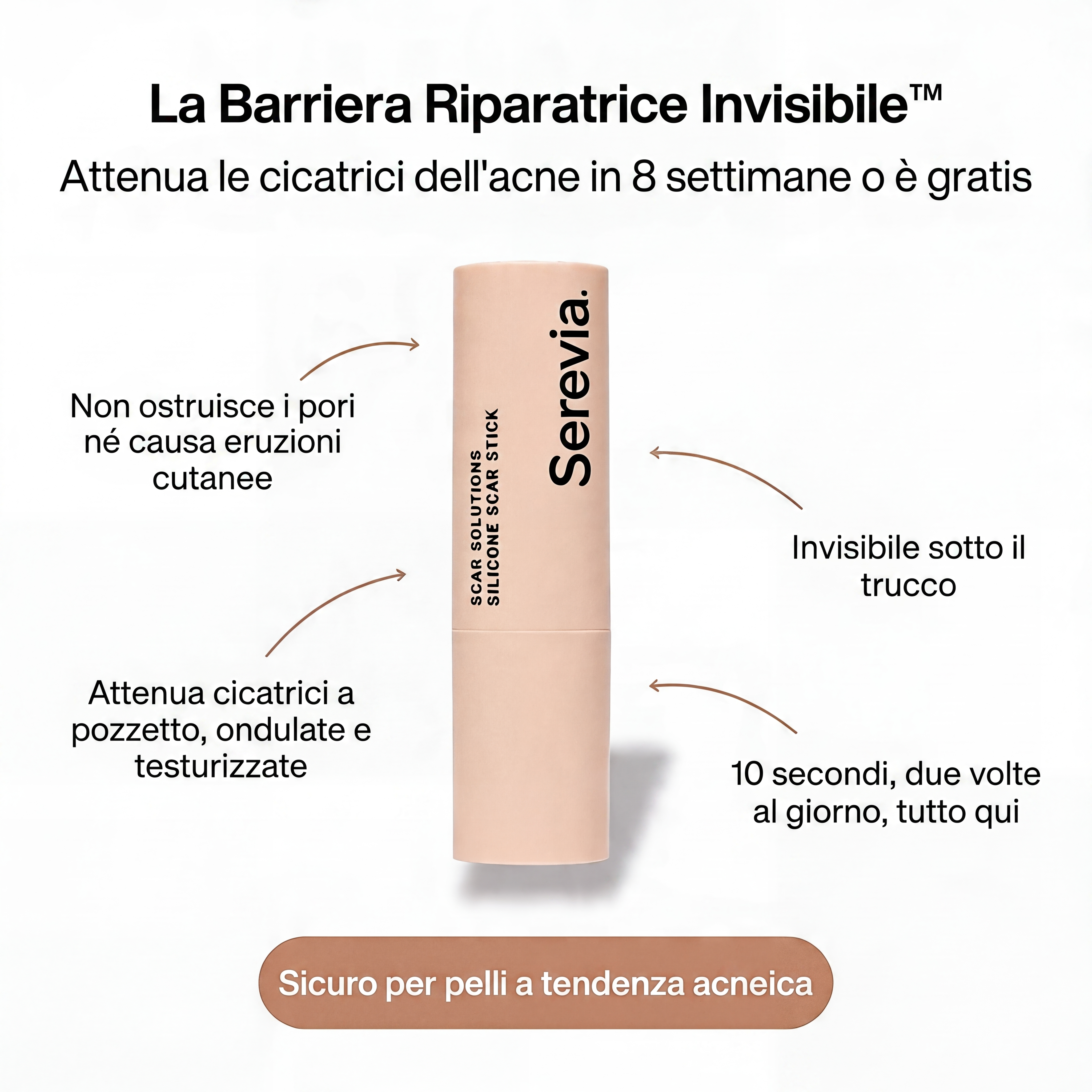 Barriera Riparatrice Invisibile per Cicatrici da Acne™